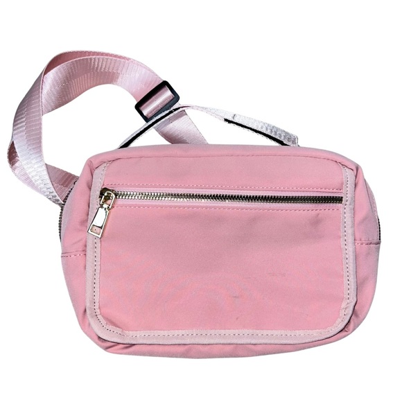 Handbags - Pink Convertible Diaper Fanny Pack Crossbody w/ Changing Pad